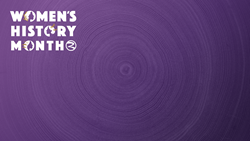 Women's History Month Digital Meeting Background