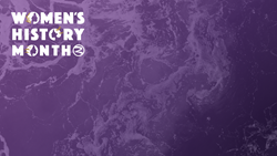 Women's History Month Digital Meeting Background