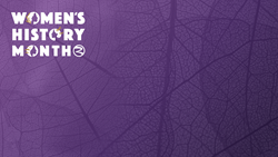 Women's History Month Digital Meeting Background
