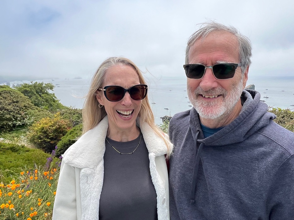 California Water Commissioner Daniel Curtin and his wife Darlis in Trinidad, Calif.