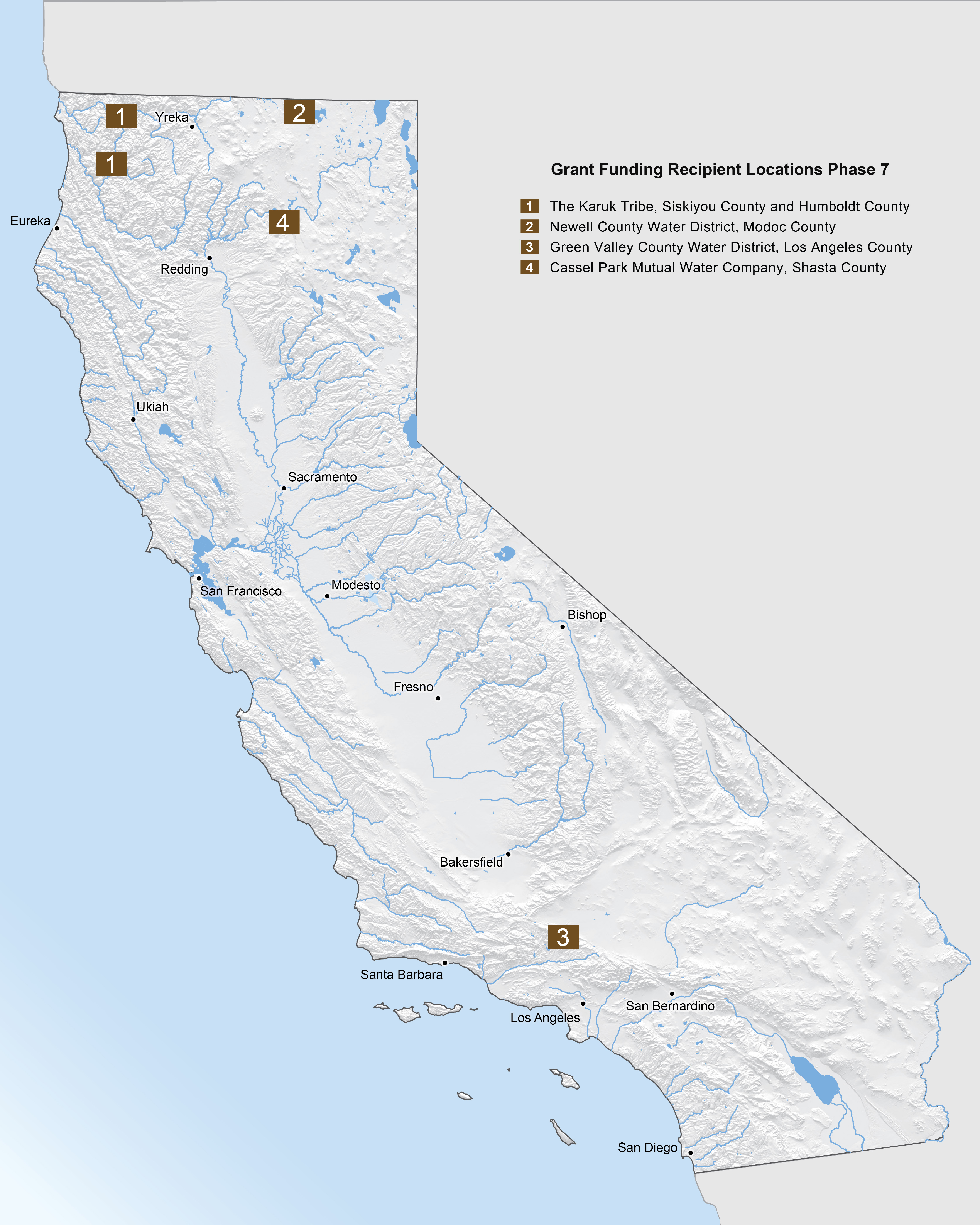 Grant Funding Recipient Locations Phase 7