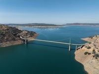 Drone photo of Lake Oroville. Photo taken September 5, 2024.