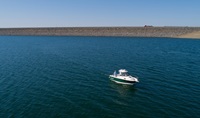 A boat on Lake Oroville