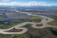 Aerial of the Delta.