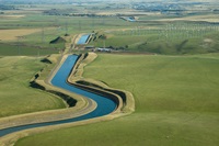 The Delta–Mendota Canal is a 117-mile-long aqueduct in central California