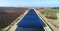 Turlock Irrigation District’s main canal rendering of solar panels