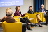 Cindy Messer discusses key policy and institutional challenges during the Climate Change Vulnerability and Adaptation Summit on September 17, 2019.