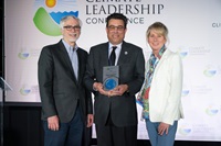 John Andrew, DWR’s Assistant Deputy Director overseeing climate change activities, accepts a 2020 Climate Leadership Award for Organizational Leadership on behalf of the Department. 