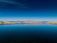 A photo of the San Luis Reservoir.