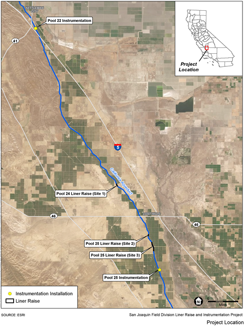 Project Location San Joaquin Field Division Liner Raise and Instrumentation Project